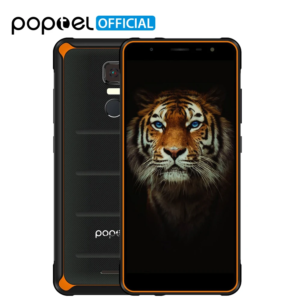 

POPTEL P10 4GB 64GB IP68 Waterproof Mobile Phone 5.5" Inch MT6763 Octa Core 13MP Fingerprint Touch ID OTG NFC 4G LTE Smartphone