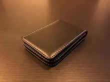 Tarjetero de cuero Pu para hombre y mujer, funda de Metal para tarjetas de crédito, venta al por mayor