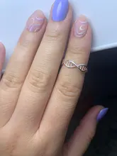 Anillos abiertos sencillos para mujeres y niñas, joyería geométrica de hoja de cola de ballena, barra de latido del corazón, anillo de dedo plano, 2020