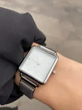 Reloj de pulsera cuadrado para mujer, relojes de pulsera de lujo dorados para mujer y niña, reloj de cuarzo de moda para mujer, reloj de cuarzo para mujer
