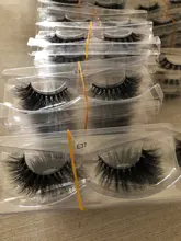 Pestañas de visón 3D, 20/50/100 pares, 100% libres de crueldad, hechas a mano, maquillaje para pestañas falsas naturales reutilizables