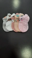 Calcetines finos de malla para bebé recién nacido, 5 par/lote, algodón, informal, dibujos animados