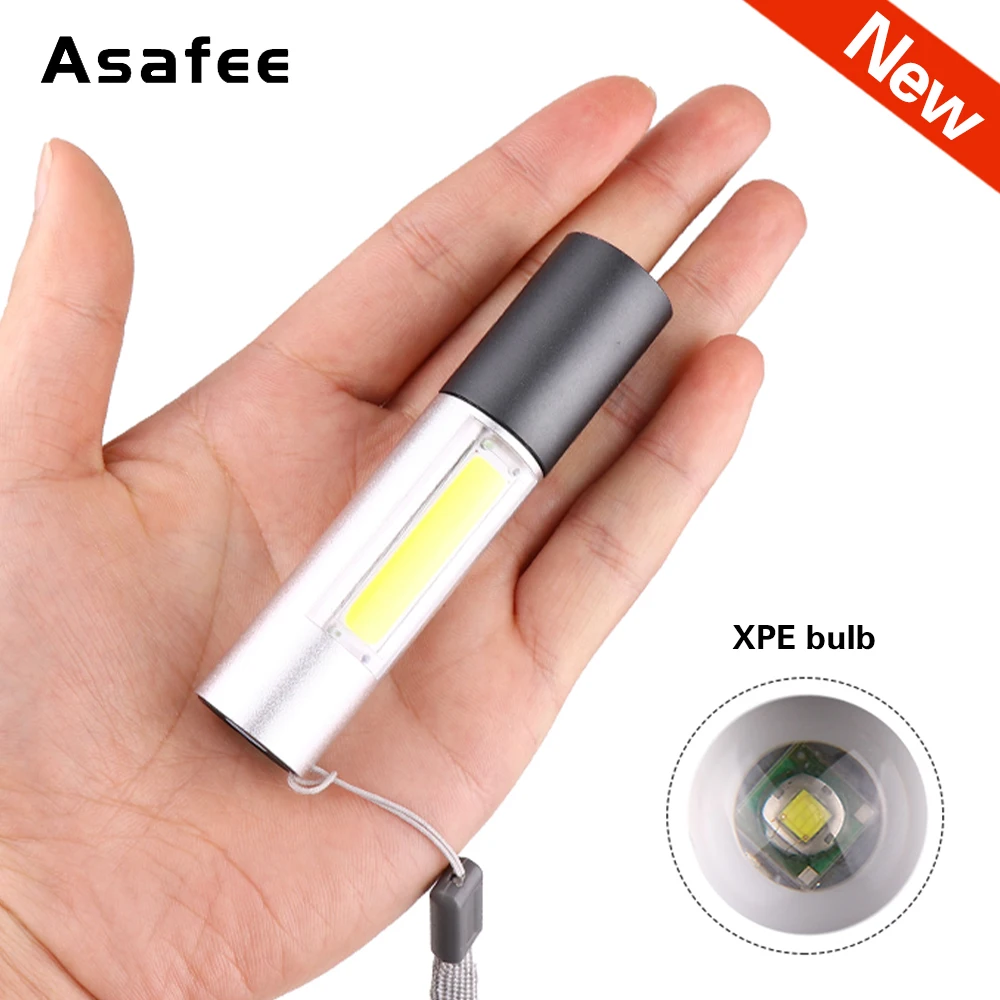 USB Rechargeable LED Flashlight With XPE and COB LED Built-in 1200mAh lithium battery Waterproof camping light Zoomable Torch
USB Rechargeable LED Flashlight With XPE and COB LED Built-in 1200mAh lithium battery Waterproof camping light Zoomable Torch