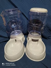 Bebederos de Alimentación de Mascotas de plástico de 3,8l Alimentador automático para gatos y perros, cuenco de agua para mascotas