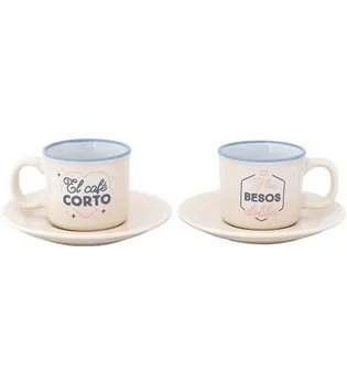Set of two mugs-coffee short and the kisses double-Mr Wonderful
Set of two mugs-coffee short and the kisses double-Mr Wonderful