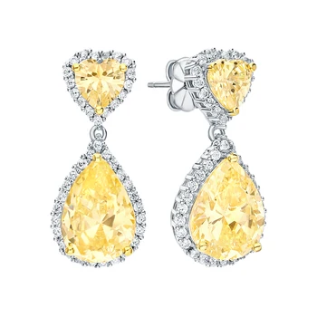 Silver earrings with cubic zirconium sunlight sample 925
Silver earrings with cubic zirconium sunlight sample 925
