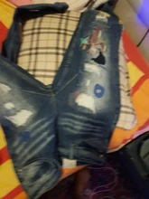 Moda de estilo coreano hombres Jeans parche bordado diseñador de Jeans rasgados pantalones lápiz elástico Streetwear elástico Hip Hop para hombres