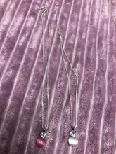 NEHZY-colgante de Plata de Ley 925 con forma de manzana y ópalo rosa, collar de 45CM de longitud