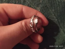 2 unids/set ajustable-corazón en forma de carta de cobre Chapado en plata 30% Cristal, anillo de los hombres de la joyería de las mujeres al por mayor Dropshipping. Exclusivo.