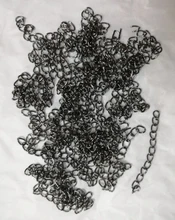 50 unids/lote 50mm 70mm 5x4mm collar Cadena de extensión pulsera a granel extensor de cola de cadenas extendidas para DIY joyería hacer hallazgos