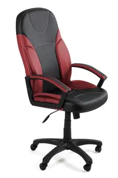 Chair "Twister" (Twister) (Black And maroon faux leather) 
Chair "Twister" (Twister) (Black And maroon faux leather)