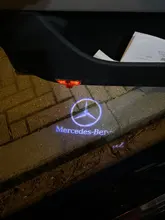 Luz de fantasma para puerta de coche, emblema, proyector láser, lámpara de bienvenida, Luces de cortesía, para Mercedes Benz AMG Clase C, W204, C200, C230, C260