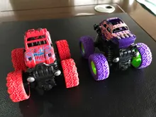 Mini vehículo todoterreno de inercia para niños, coche de juguete de plástico para acrobacias por fricción