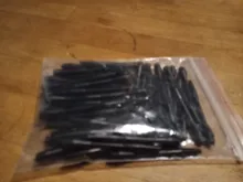 Novedad de 2019, 60 Uds., Dardo 2BA, tallos de plástico, dardos Diam de 6mm, lanzamiento seguro, negro