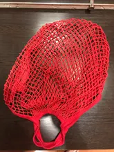 Bolsas de algodón grandes para compras, bolsa de red de malla plegable, bolsa de la compra con cuerda, reutilizable, para guardar frutas, 1 Uds.