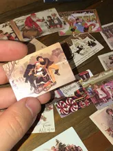 VanYi 100 unids/caja Vintage regalo de Navidad Material de papel recortes haciendo PROYECTO DE diario de Lomo tarjetas