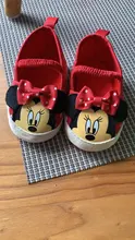Minnie mouse de Disney Primavera y novedad de verano 0-1 bebé cuna zapatos de fondo suave de dibujos animados princesa bebé niña zapatos de bebé