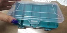 Nuevo 13 redes transparente portátil tornillos caja de almacenamiento doble-lado multifuncional de almacenamiento de plástico herramienta