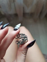 Anillos étnicos bohemios de plata para mujer, círculo grande para Boda nupcial, anillos abiertos para dedos Vintage, regalos de navidad