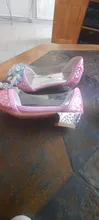 Zapatos de piel de diamante con brillo cristalino de Cenicienta para niña, calzado individual de princesa para rendimiento, tacones altos