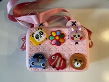 Bolso de hombro para niños, bolsa de mensajero de dibujos animados para guardería, regalo artesanal, bolsa de plástico para recibir música, F4 *