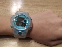 UTHAI CE35 niños reloj deportivo para niñas adolescentes chico electrónica Digital relojes reloj jalea transparente impermeable