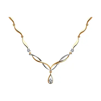 Sokolov gold necklace with diamonds, fashion jewelry, 585, women's male 
Sokolov gold necklace with diamonds, fashion jewelry, 585, women's male