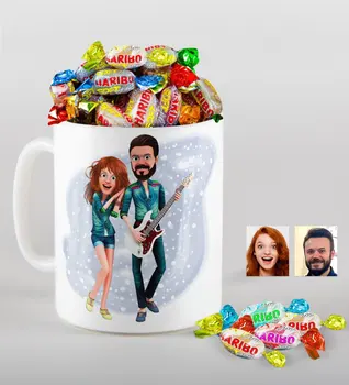 Personalized Valentine 'S Animation Caricature Of mug And Haribo Candy Gift Seti-31
Personalized Valentine 'S Animation Caricature Of mug And Haribo Candy Gift Seti-31