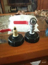 Adaptador de grifo de tanque IBC duradero, ajuste de válvula de repuesto de Conector de rosca grueso, S60 x 6 A 1/2 , 3/4