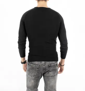 DeepSEA Black Handles Patterned Narrow Cut Mercerized Knitwear Sweater 1808079
DeepSEA Black Handles Patterned Narrow Cut Mercerized Knitwear Sweater 1808079