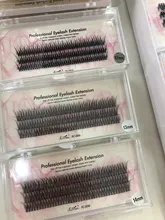 Extensión de pestañas de seda profesional, Pestañas postizas de pestañas con cola de pato a la moda