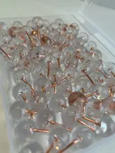 100 unids/caja Metal, acrílico, mapa alfileres cabeza acrílico con acero punto corcho JUNTA DE SEGURIDAD DE Thumbtack DE LA ESCUELA DE LA OFICINA