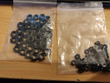 2-50 Uds DIN934 M1 M1.2 M1.4 M1.6 M2 M2.5 M3 M4 M5 M6 M8 M10 M12 de latón de acero inoxidable de acero con negro de aluminio de tuerca hexagonal loco