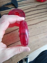 Rueda de patines en línea de cristal transparente 83A, FSK, patinaje de slalom rodas de 72MM, 76MM, 80MM, azul y rojo para powerslide para SEBA high