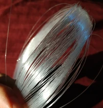 Hilo de nailon transparente de 1mm de diámetro, hilo de pesca no elástico, para abalorios, joyería, HK197, 0,4, 0,5, 0,6, 0,7, 0,8