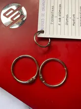 Carpeta de anillos de Metal de alta calidad, 2/3/5/10 Uds., álbumes DIY de 15-80mm, aros de hojas sueltas para libros, suministros de encuadernación para oficina, álbum de fotos