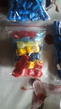 Conector de Cable de crimpado de pala aislada, Kit de Terminal macho hembra de 100mm, 16-14 AWG, 22-16AWG, 12-10AWG, 6,3 Uds.