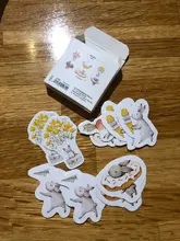 Mohamm mes liebre lindo hojas para diario Mini pequeña bala decoración Kawaii pegatinas Scrapbooking agenda de papelería