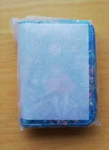 Tarjetero de piel sintética para mujer, Cartera de 9 Bits/10 Bits + 2 posiciones grandes con cremallera, Tarjetero con personajes bonitos