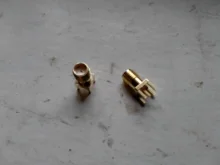 Adaptador de conector hembra SMA, borde de soldadura PCB, montaje recto RF, toma de conexión de cobre, 10 Uds.