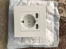 COSWALL-puerto de carga USB para ordenador, Panel de carga USB Simple, negro, blanco, gris, serie E20, Rangle completo, Rusia, España, enchufe de pared estándar de la UE