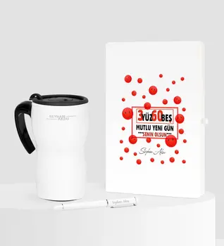 Personalized 365 Happy New-Day Themed White Notebook Pen Thermos Mug Set-1
Personalized 365 Happy New-Day Themed White Notebook Pen Thermos Mug Set-1