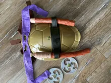 Película de Anime de dibujos animados Ninjas de juguete figura de acción de las tortugas armadura armas Leo Raph Mikey DonFigure Cosplay Shell accesorios para el regalo de los niños