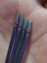 Broca para manicura arcoíris diamante fresa colorida fresa para herramientas de manicura pedicura eléctrica accesorios para uñas