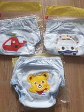Pantalones de entrenamiento de dibujos animados para bebé, braguitas de pañales impermeables, orinal, ropa interior, pañales reutilizables, 3 uds., Envío Gratis