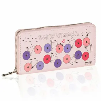 BiggDesign Bicycle Patterned Pink Wallet 
BiggDesign Bicycle Patterned Pink Wallet