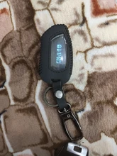 Funda protectora de cuero para llave de 100%, llavero para Pandora DXL 4950 DX-90BT, alarma bidireccional para coche, mando a distancia, LCD