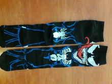 Calcetines altos hasta la rodilla con estampado de Spiderman para hombre y mujer, medias hasta la rodilla hasta el gemelo, de Anime, Hip Hop, 2021