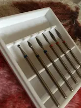 Juego de brocas de diamante para uñas, Lima rotativa eléctrica para manicura, accesorio de la máquina, Herramientas de limpieza de cutículas, 1 Juego