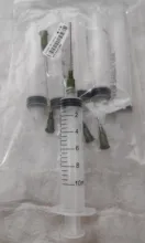 Cap Syringe Needle Blunt-Tip 10ml with 5pcs 14/Ga/1.5inch/.. Industrial-Tool 5-Pack Transparent